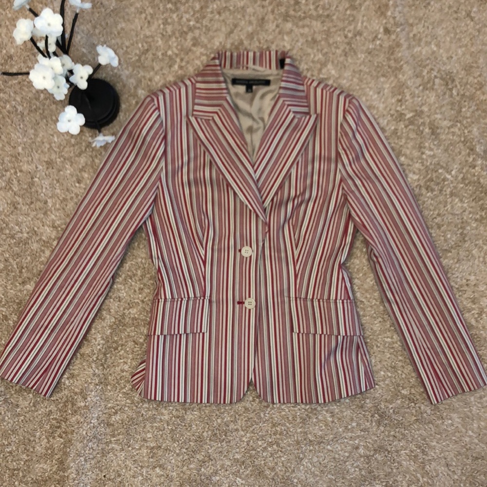SANDRA ANGELOZZi Striped Blazer Sz 34 Small NWOT